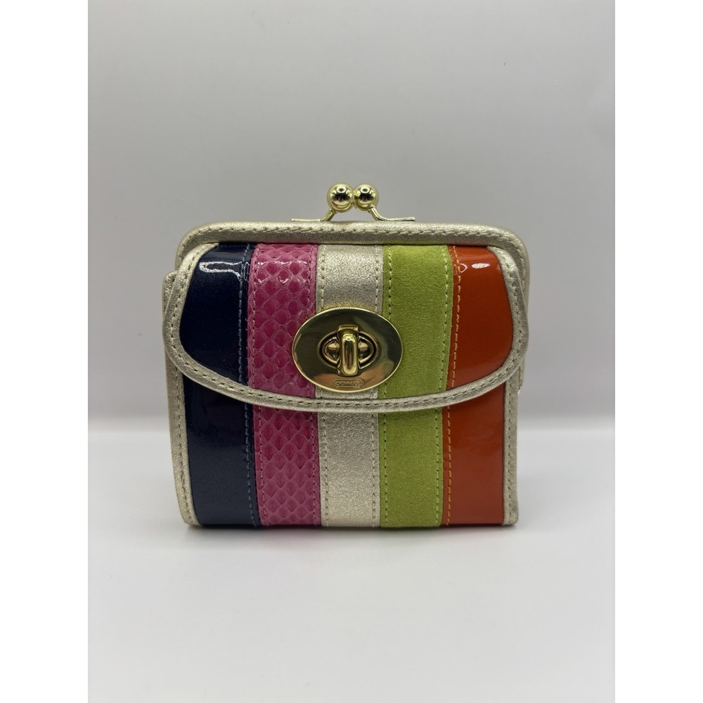 NWT 2008 Coach Legacy Madison Pieced Frame Kisslock French Purse 41452 RARE